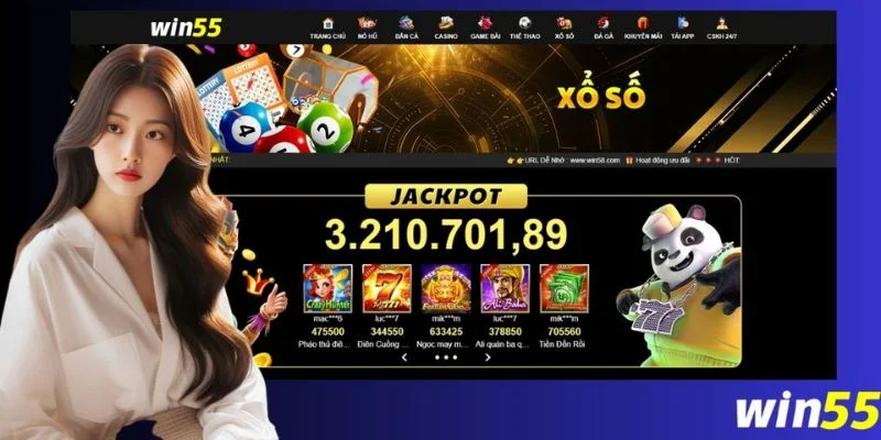 Xổ Số Win55 - Sân Chơi Số Đẹp, Cơ Hội Chốt Số Kiếm Lời 1 Xổ số Win55 được xem là địa điểm cá cược xanh chính hấp dẫn hàng đầu những năm gần đây.